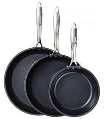 Kyocera Ceramic Coated 3pc Pan Set 8 10 12 Walmart Com Fry Pan Set Pan Set Ceramic Cookware