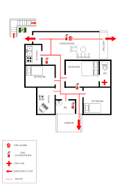 Editable and easy to customize graphics. House Evacuation Plan Template Mydraw