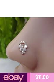 Indian Nose Ring Mother Day Gifts Nose Piercing Crock Screw Nose Ring Silver Pin Indian Nose Ring Nose Ring Jewelry Nose Piercing Jewelry