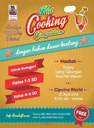 Kid Cooking Competition Surabaya Us Fries Festival Dengan Bahan Dasar Kentang 27 April 2014 At Ciputra Worl Cooking Competition Competitions For Kids Cooking