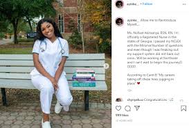 The traditional nurse uniform consists of a dress, apron and cap. Mc Oluomo S Daughter Nofisat Celebrates As She Becomes Registered Nurse In The Usa Nigeria News