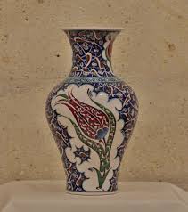 Exclusive Turkish Ceramic Vase 40 Cm Grandbazaarshopping Com Turkish Ceramics Ceramic Vase Vase