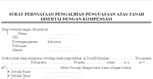 Format dari contoh surat kuasa pengambilan bpkb di atas bisa kamu jadikan sebagai sumber referensi untuk menulisnya secara formal dan legal sesuai dengan sifatnya. Surat Pernyataan Pengalihan Penguasaan Atas Tanah Disertai Dengan Kompensasi Format Administrasi Desa