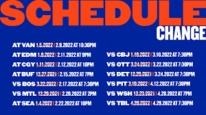 2022 23 Nhl Schedule Release Date Islanders Updated Schedule For Remainder Of 2022 Regular Season