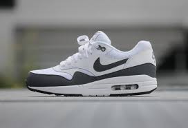 Nike Air Max 1 Essential White Dark Grey Kicks Links Nike Shoes Air Max Nike Air Nike Air Max