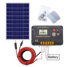 120w 18v Solar Power Panel System 120w Poly Panel With 20a Controller With 5m Black And Red Mc4 Wires For 12v Battery Solar Kit Solar Power Panels Solar Power
