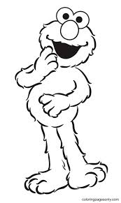 Discover thanksgiving coloring pages that include fun images of turkeys, pilgrims, and food that your kids will love to color. Happy Elmo Sesame Street Coloring Pages Elmo Coloring Pages Coloring Pages For Kids And Adults