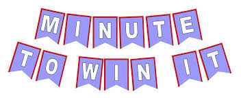 Free printable for minute to win it party: Minute To Win It Logos