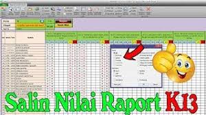 Contoh nilai raport k13 smp. Langkah Salin Nilai Dari File Lain Ke Aplikasi Raport K13 Sd Smp Sma Smk 2020 Youtube