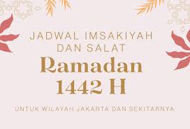 Berikut adalah jadwal imsak, jadwal buka puasa, dan waktu shalat selama ramadan tahun 2021 di daerah ibukota jakarta. Jadwal Imsak Ramadan 2021 1442 H Untuk Wilayah Dki Jakarta Dan Sekitarnya
