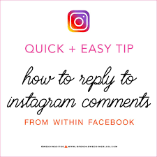 Check our other services on top of the page. Instagram Tip How To Reply To Instagram Comments In Facebook Instagram Marketing Tips Instagram Tips Instagram Business