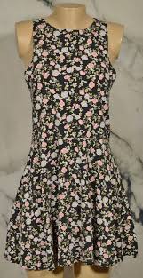 Divided H M Black Pink Floral Print Sleeveless Skater Dress Large Unlined Hm Skaterdress Casual Sleeveless Skater Dress Dresses Skater Dress