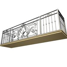 Modelo 3d Balcon De Hierro Forjado 8 Turbosquid 817497 In 2020 Iron Balcony Balcony Railing Design Railing Design
