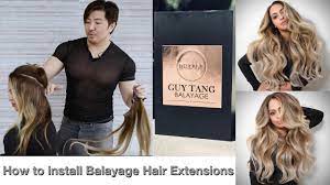 How To Install Balayage Hair Extensions Balayage Hair Hair Extensions Guy Tang Balayage