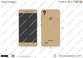 Allview P5 eMagic vector drawing