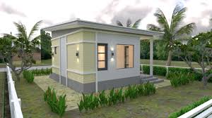 Find serenity with muted blues. One Bedroom House Plans 6x6 With Shed Roof House Design 3d