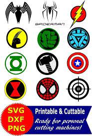 Superhero Logos Superhero Svg Bundle Including Hulk Svg Captain America Svg And More Clip Superhero Logo Templates Silhouette Cameo Projects Superhero Logos