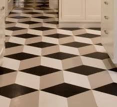 Los Angeles Congoleum Vinyl Flooring Vct This Artistic Flooring Installation Is A Solid Color Installation In A Black Inlay Flooring Vinyl Flooring Flooring