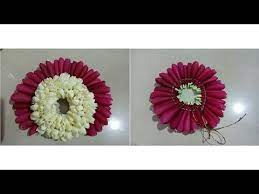 Bridal Flower Poo Jadai Veni Gajra Jadai Billai Different Method To Tie Flower Youtube Floral Accessories Hair Rose Petals Diy Bridal