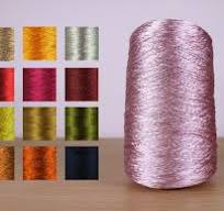 Viscose Rayon Shiny Glossy Sheen Metallic Cone Yarn Machine ...