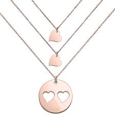 Mother & daughter christmas necklace, multiple styles. Myospark Mother And Daughters Necklace Set Rose Gold Mom And 2 Daughter Walmart Com Walmart Com