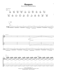 Reapers Sheet Music | Muse | Guitar Tab