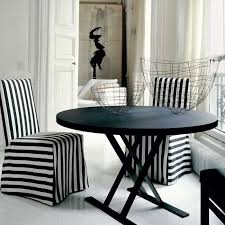 Black And White Striped Chair Covers Havens South Designs Loves The Black And White Striped Chairs In This Antonio Citterio Composition White Dining Room