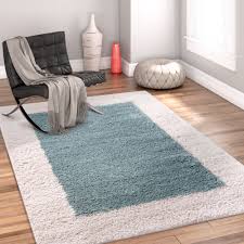 Some of the most reviewed products in 5 x 7 blue area rugs are the ethereal shag aqua sea 5 ft. Porta Border Modern Geometric Shag 2x7 2 X 7 3 Runner Area Rug Light Blue Ivory Plush Easy Care Thick Soft Plush Living Room Ruglots Com