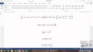 How To Use Equation Editor In Microsoft Office Youtube