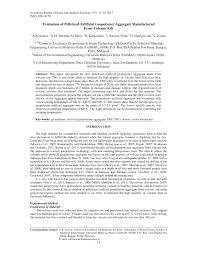 University of malaya, or um, malaysia's oldest university, is situated on a 750 acre (309 hectare) campus in the southwest of kuala lumpur, the capital of malaysia. Pdf Evaluation Of Pelletized Artificial Geopolymer Aggregate Manufactured From Volcano Ash