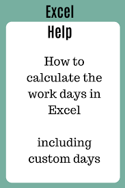 Excel Has Some Powerful Functions To Use For Calculating The Number Of Work Days Between Two Dates Not Only You C In 2020 Excel Excel Formula Microsoft Excel Tutorial
