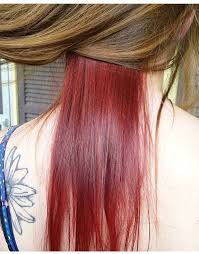 This Awesome A Nice Red Underneath Layer With Light Brown Hair Light Brown Hair Hair Color Light Brown Light Hair