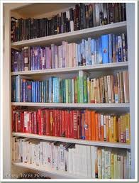 Remodelaholic Decorating With Colored Books Guest Project Tidying Up Book Organizing Kids Books Book Organization