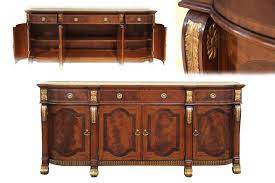 Below is a sample of custom made furniture that is available. Mahogany Sideboard With Gold Leaf Accents For The Dining Room