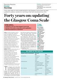 Pdf Forty Years On Updating The Glasgow Coma Scale