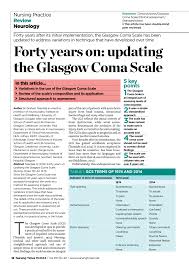 pdf forty years on updating the glasgow coma scale