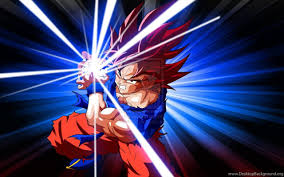A wallpaper or background (also known as a desktop wallpaper, desktop background, desktop picture or desktop image on computers) is a digital image (photo, drawing etc.) used as a decorative background of a graphical user interface on the screen of a. Dbz Wallpapers Goku Kamehameha Wallpaper Desktop Background