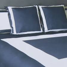 Parure De Lit Blanc Et Bleu 260x240 Karl Lagerfeld A Prix Degriffe