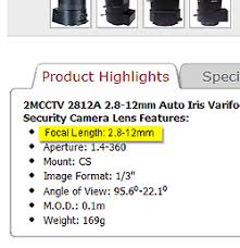 Cctv Lens Guide Choosing A Security Camera Lens Get Cctv
