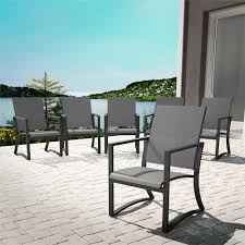 Find lowes patio side table out of ideas & inspiration! Cosco Outdoor Furniture Patio Dining Chairs Light Gray 6 Pk Lowe S Canada