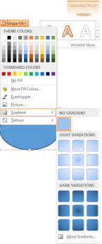 How can i choose a new color for a shape fill in pages 5.2? Add A Gradient Color To A Shape