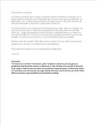 Check spelling or type a new query. Business Contract Termination Letter Sample Templates At Allbusinesstemplates Com