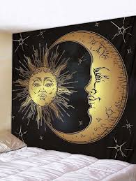 At aphelion in 1948, halley was 35.25 au (3.28 billion miles or 5.27 billion kilometers) from the sun, well beyond the distance of neptune. Shop Sun Moon Wall Tapestry Wall Tapestry Bedroom Sun And Moon Tapestry Moon Tapestry