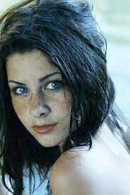 A gene which causes people to develop freckles, dark brown hair and blue eyes has been discovered by scientists. Lonely Shore Nicoleta Toderici Black Hair Green Eyes Black Hair Blue Eyes Dark Hair Pale Skin