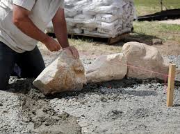 Why put sand in the bottom of a fire pit. How To Create A Fieldstone And Sand Fire Pit Area How Tos Diy