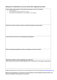 Why don't you let us know. Request For Distribution And Use Of The Ucl Logo Banner Name