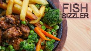 Fish Sizzler Recipe Sea Food Sizzlers Fish Chilly With Vegetables Youtube