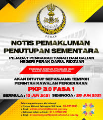 Persiaran wawasan, 01000 kangar, perlis. Pejabat Pengarah Tanah Dan Galian Negeri Perak Posts Facebook