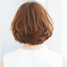 乾かすだけで丸みが出現 時短スタイリングで楽ちんボブスタイル 40代のボブヘア ボブ パーマ 40代 ボブパーマ ボブヘア