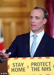A member of the conse. Raab Not Gove Boris S Croaked Instruction To Officials On Who Should Take Reins Of Power Daily Mail Online